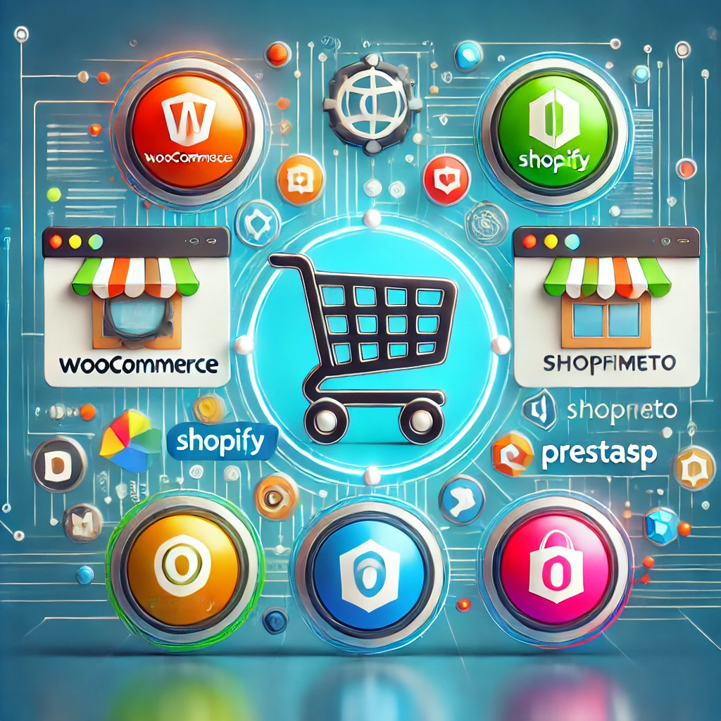 Infografica dei migliori CMS per eCommerce